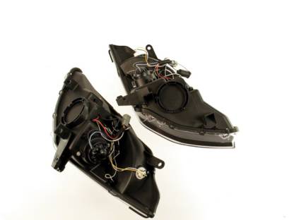 Head Lights for Nissan 350Z 03-09 Black Lamps