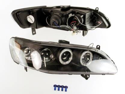 Head Lights for Honda Accord 98-02 Black Lamps