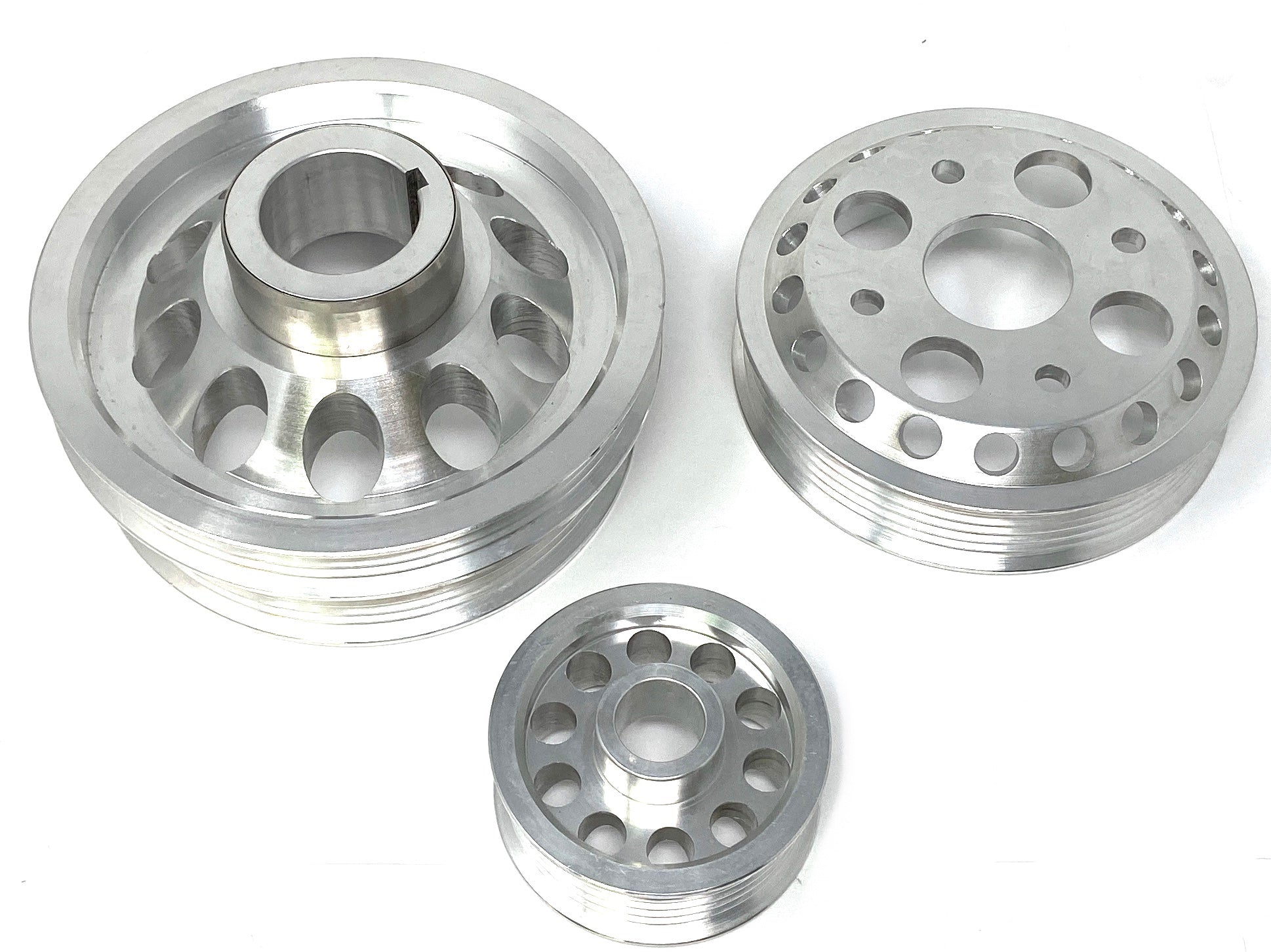 Lightweight Engine Pulley Set for Nissan 350Z 02-06 VQ35DE Crank PS Alt