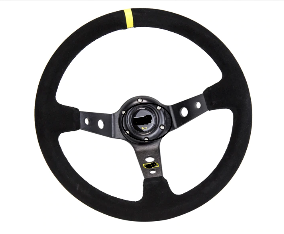 Steering wheel ID=14inch 350mm  Deep Corn Drifting Steering Wheel/Suede Leather Steering Wheel Yellow