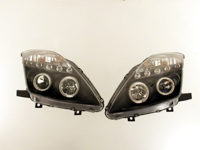 Head Lights for Nissan 350Z 03-09 Black Lamps