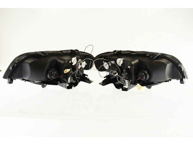 Head Lights for BMW X5 E53 00-03 Black Lamps