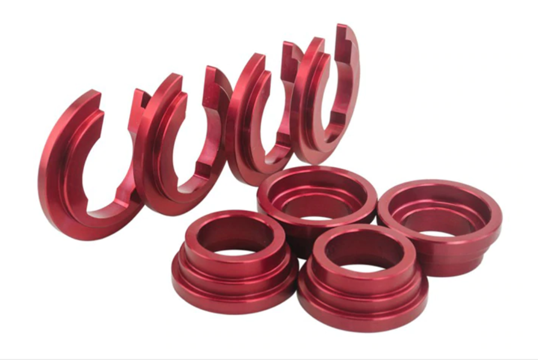 Subframe Bushing Collars Set for Nissan S13 S14 S15 240SX Red
